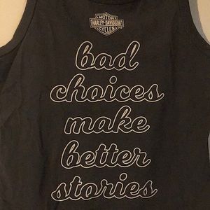 Harley-Davidson Size Medium Dark Gray Tank